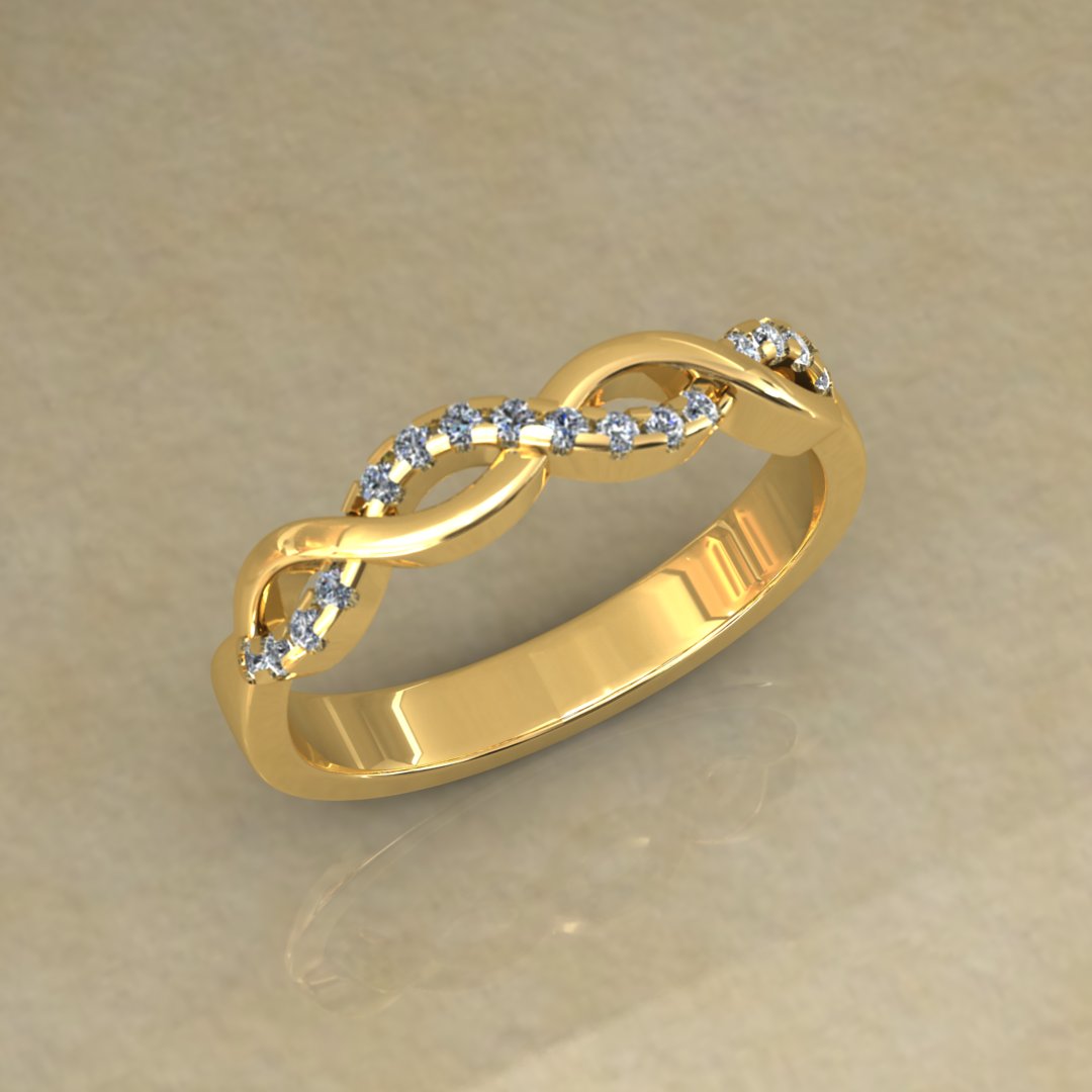 Double Infinity Diamond Ring
