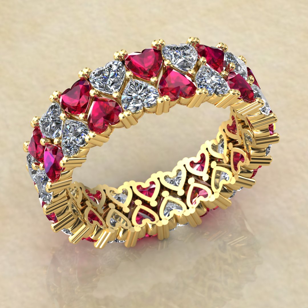 Double Row Eternity Band – A Symphony of Elegance
