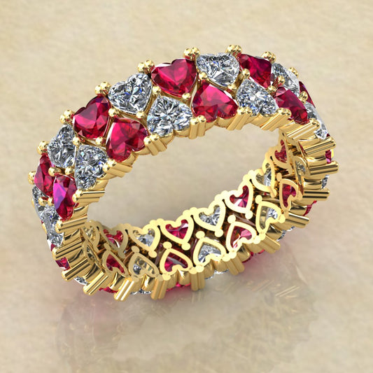 Double Row Eternity Band – A Symphony of Elegance