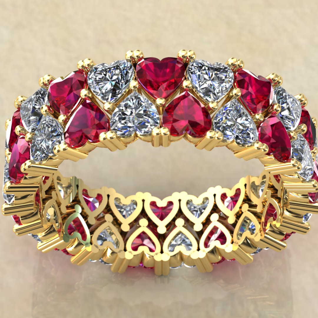 Double Row Eternity Band – A Symphony of Elegance