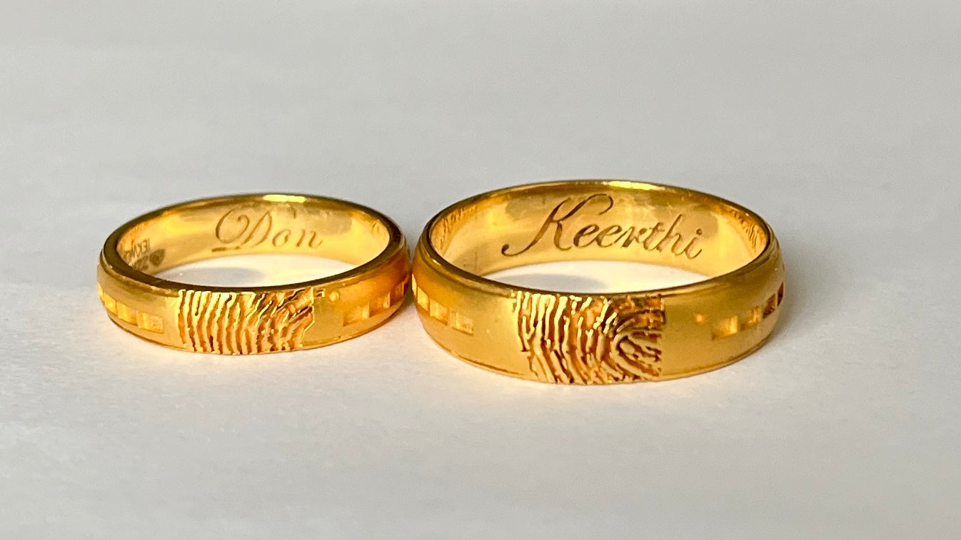 Morse Code Fingerprint Ring