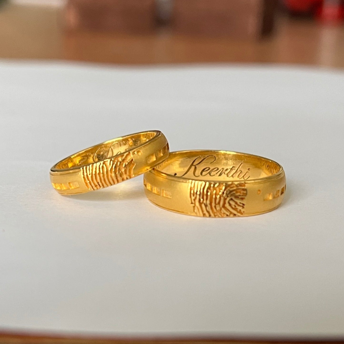 Morse Code Fingerprint Ring
