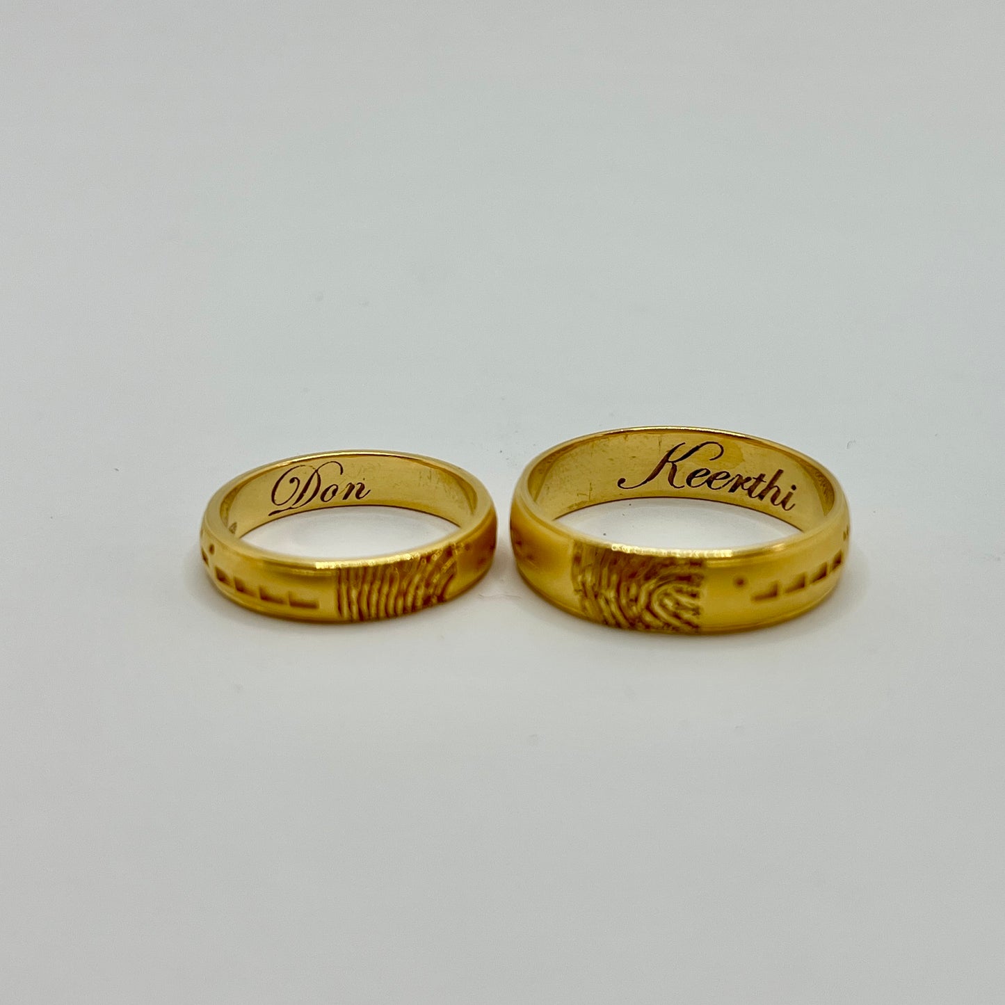 Morse Code Fingerprint Ring