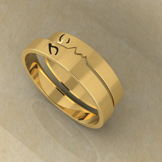 The Kiss Couple Rings - A Symbol of Love