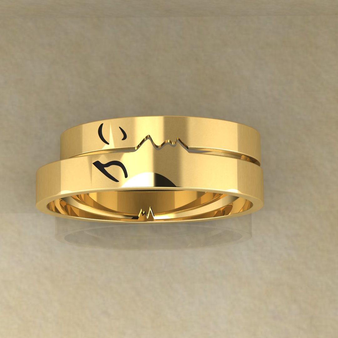 The Kiss Couple Rings - A Symbol of Love