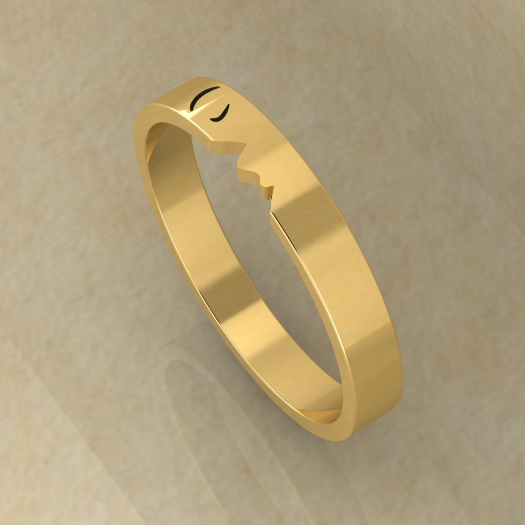 The Kiss Couple Rings - A Symbol of Love