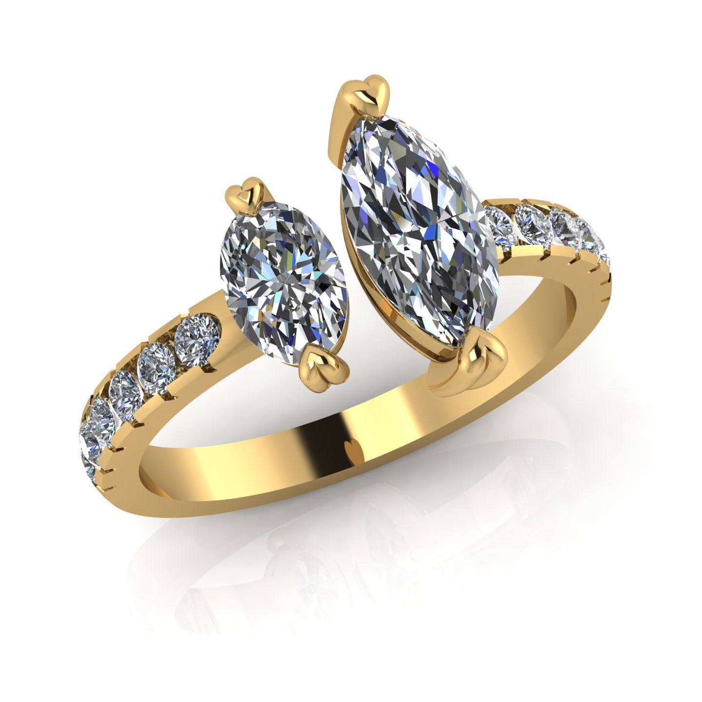 Toi et Moi Dual Marquise Diamond Ring