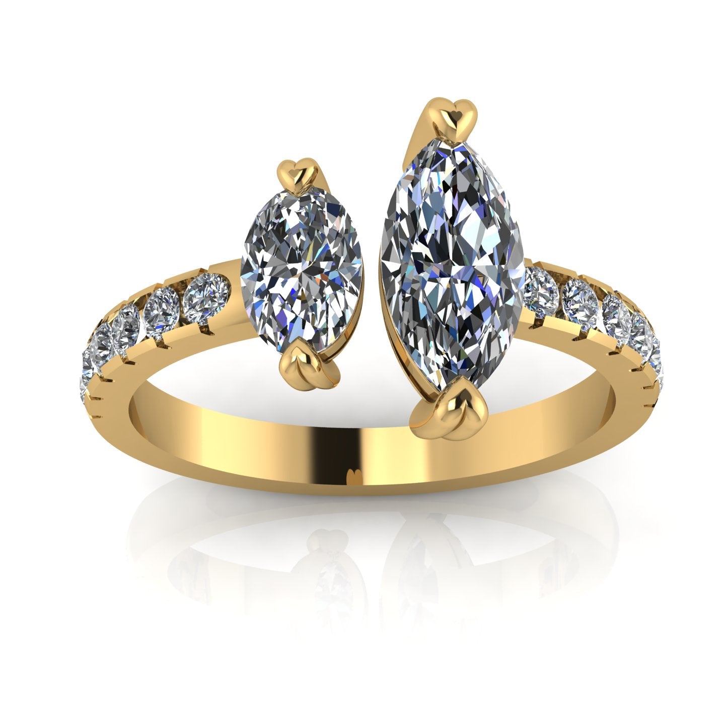 Toi et Moi Dual Marquise Diamond Ring