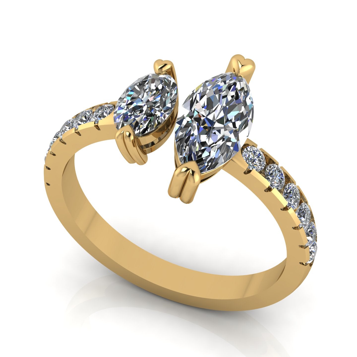 Toi et Moi Dual Marquise Diamond Ring