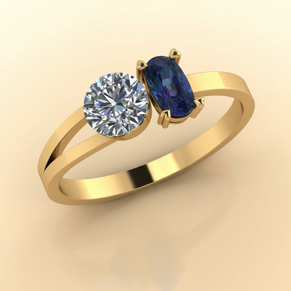 Toi et Moi Ring – Midnight Sparkle Edition